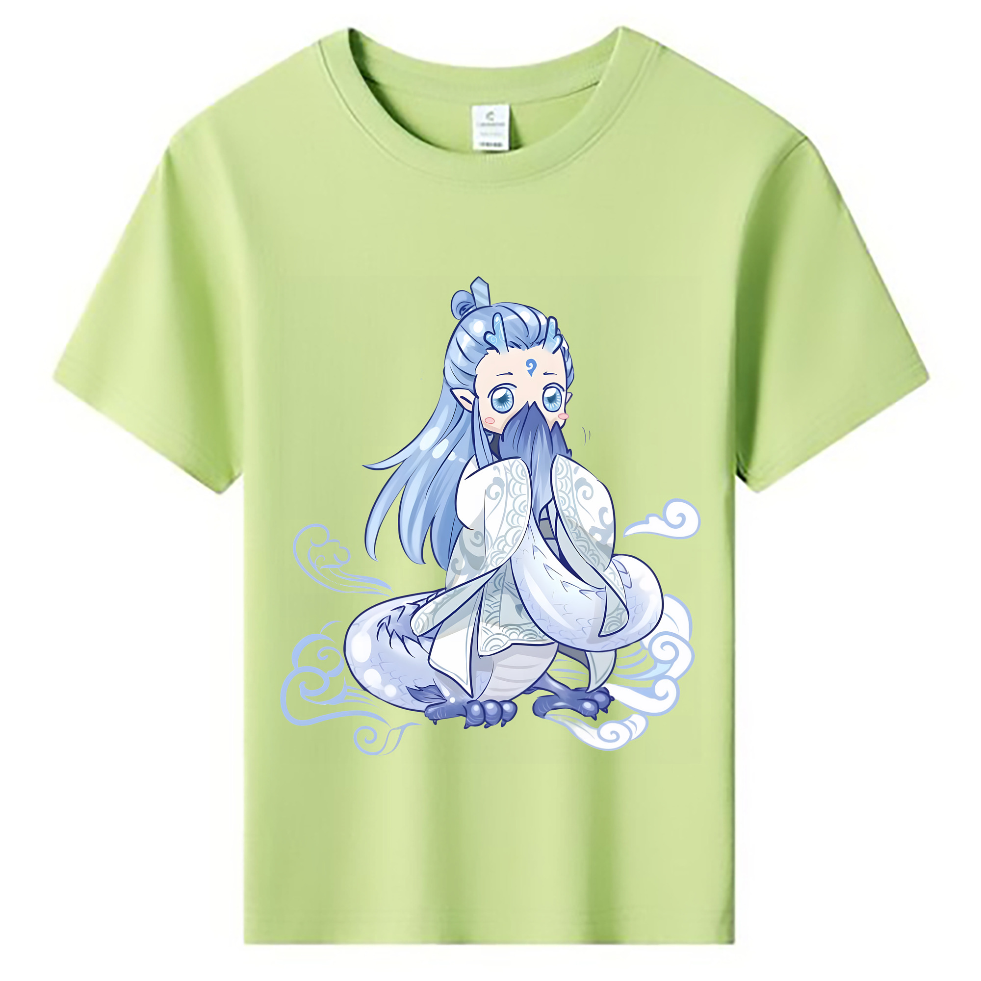 （画像用） Ne Zha 2 ナタ 魔童の大暴れ 綿100％キッズTシャツ（フロントプリント）